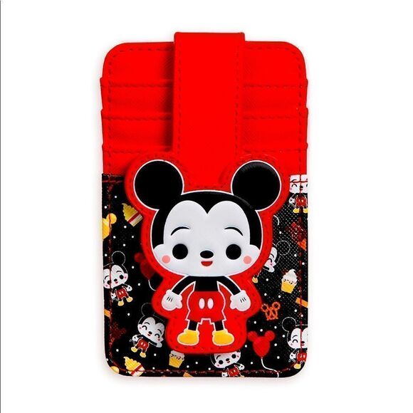 Disney Parks Mickey Mouse Food Icons Card Wallet NWT - Picture 1 of 6